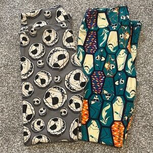 2 Nightmare before Christmas Lularoe leggings
